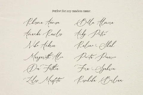 Senja Mentari Calligraphy font