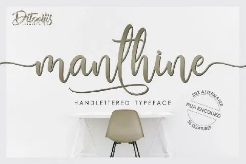 Manthine font