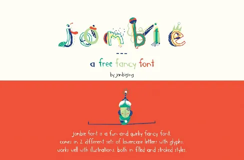 Jombie Fancy font