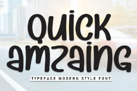 Quick Amazing Display font