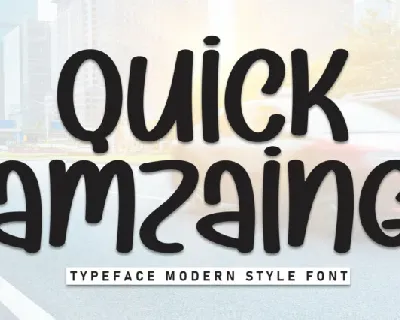 Quick Amazing Display font