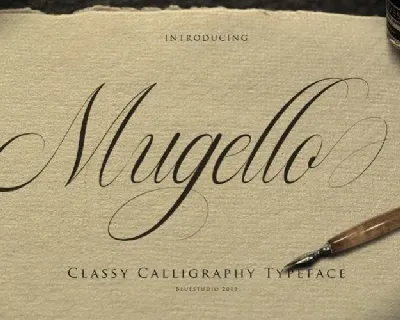 Mugello Calligraphy font
