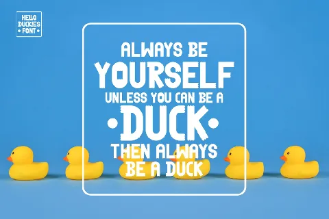 HELLO DUCKIES font