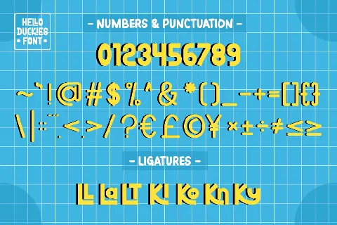 HELLO DUCKIES font