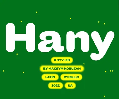 Hany Family font