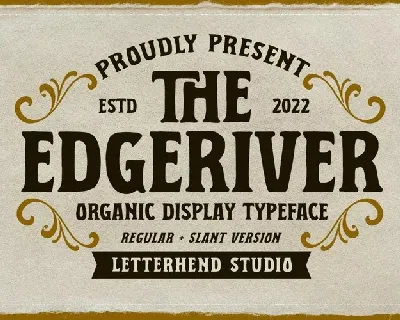 Edgeriver font