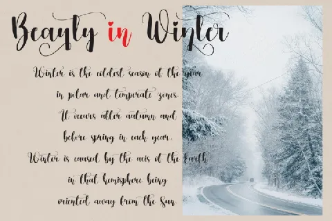 Winterlove font