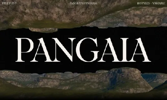 Pangaia Family font