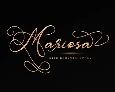 Mariosa Script font