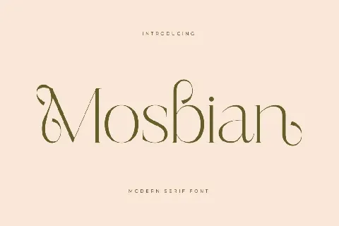 Mosbian DEMO VERSION font