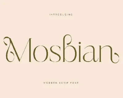 Mosbian DEMO VERSION font