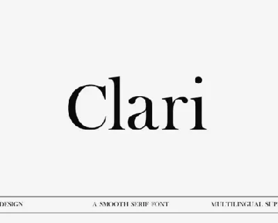 Clari font