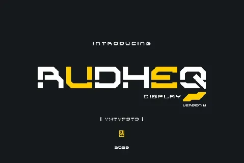 Rudheq Demo font