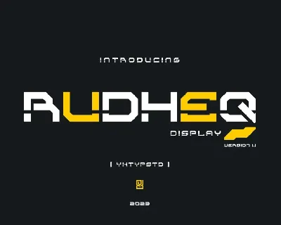 Rudheq Demo font