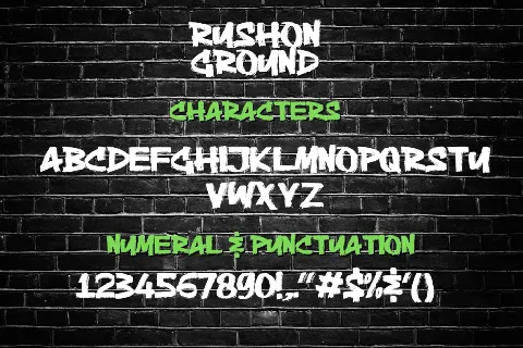 Rushon Ground font