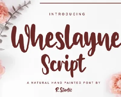 Wheslayne Script font