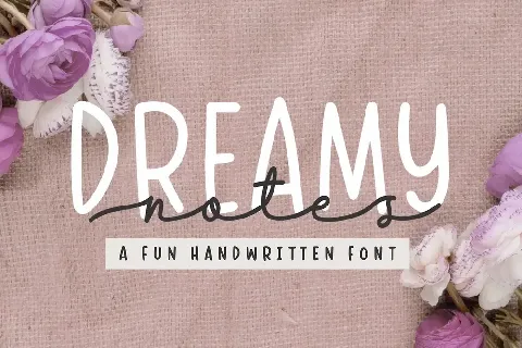 Dreamy Notes font