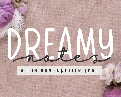 Dreamy Notes font