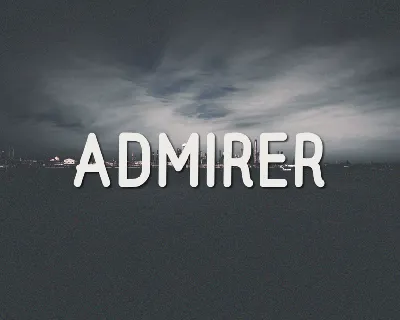 Admirer font