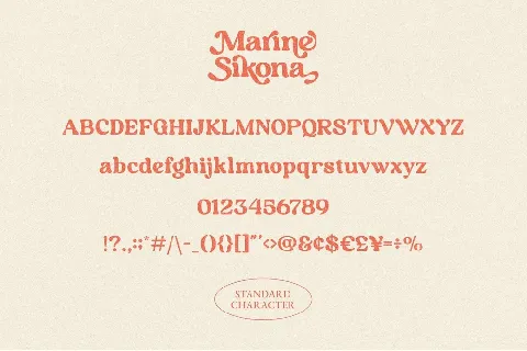 Marine Sikona font