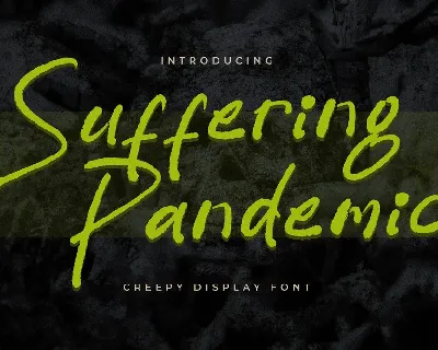Suffering Pandemic font