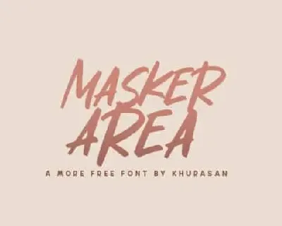 Masker Area Brush font