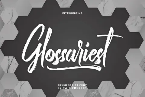 Glossariest Brush font