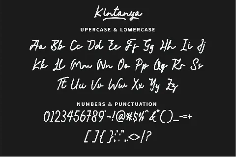 Kintanya font