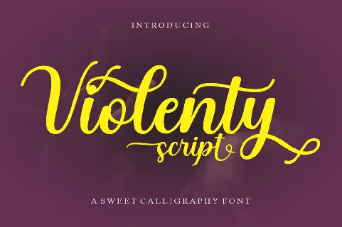 Violenty Script font