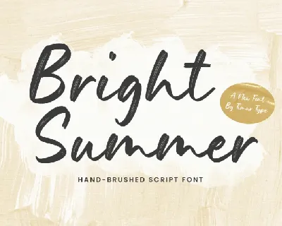 Bright Summer Typeface font