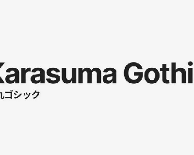 Karasuma Gothic font