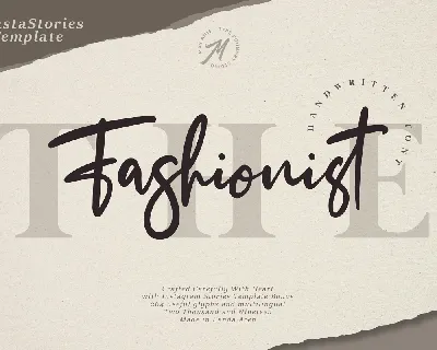 The Fashionist Script font