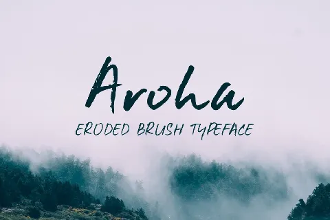 Aroha Brush Free font