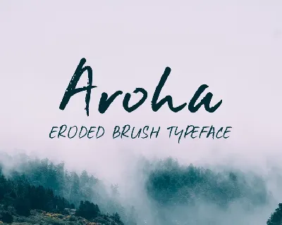 Aroha Brush Free font