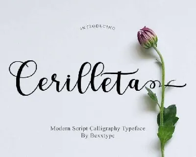 Cerilleta Script Free font