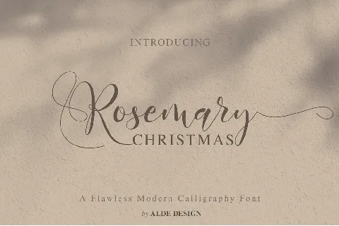 Rosemary Christmas font