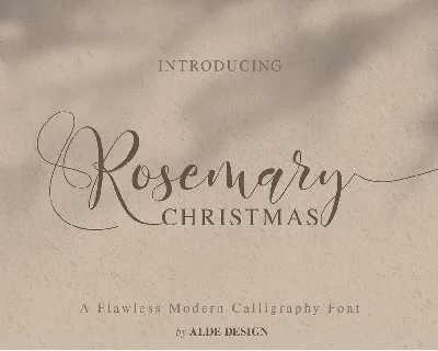Rosemary Christmas font
