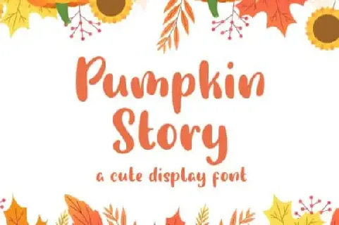 Pumpkin Story Display font