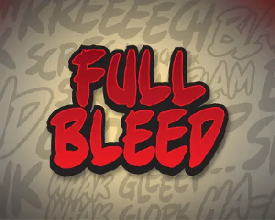 Full Bleed BB font family