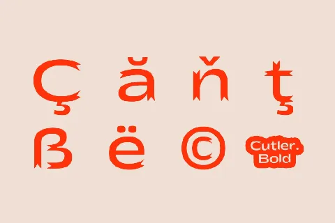 Cutler Sans font