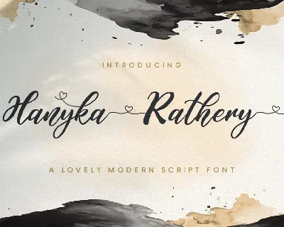 Hanyka Rathery font