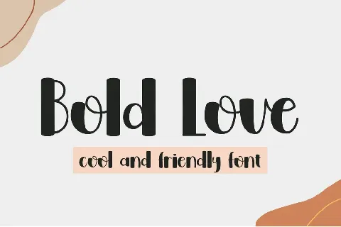 Bold Love - Personal Use font