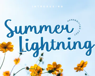 Summer Lightning Demo font