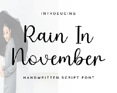 Rain In November font