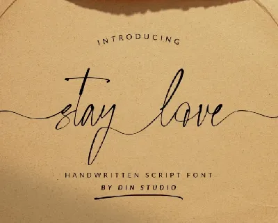 Stay Love font