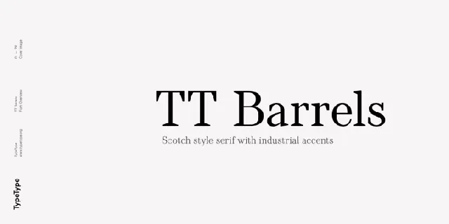 TT Barrels font