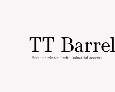 TT Barrels font