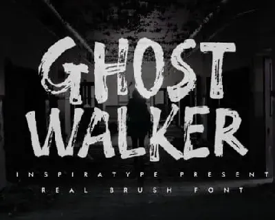 Ghost Walker Brush font