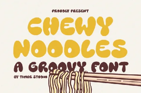 Chewy Noodles font