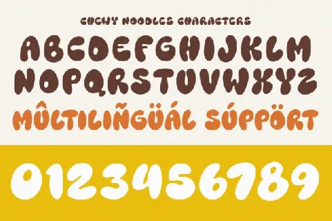 Chewy Noodles font